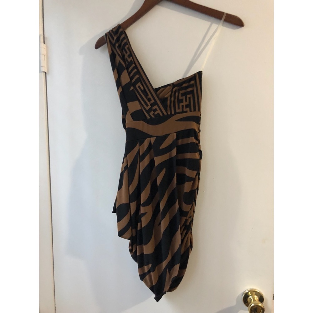 Drape mini dress classic must have fendi pattern